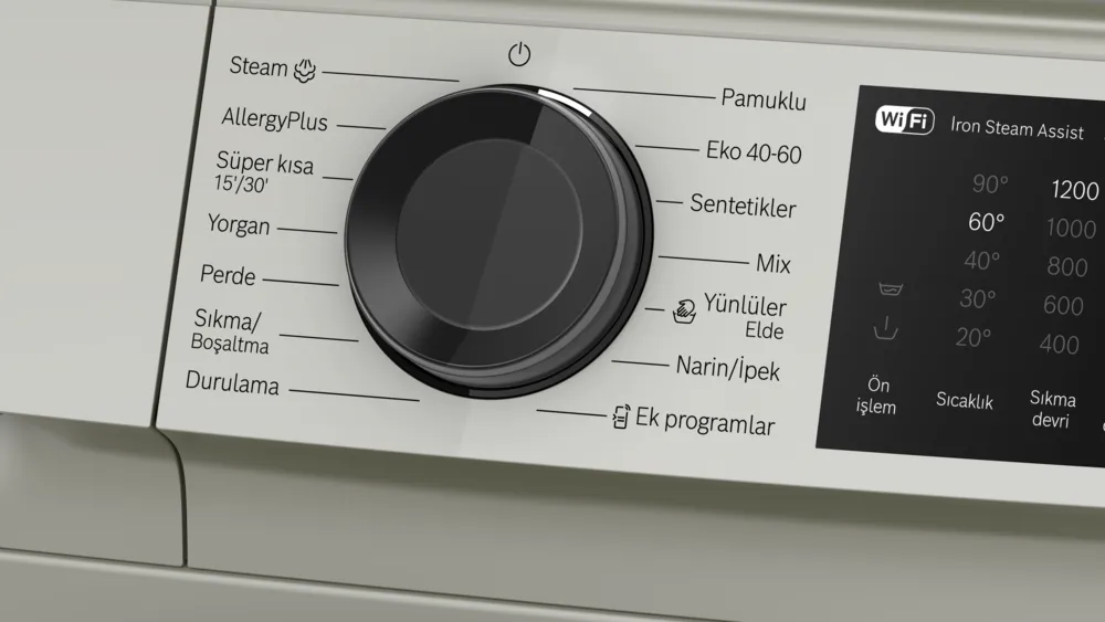 Bosch WGK242ZXTR 1200 Devir 9 kg Çamaşır Makinesi