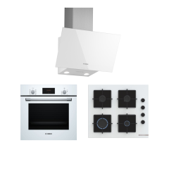 Bosch Ankastre Set (HBF512BW1T - POP6C2P30 - DWK63PJ20T)