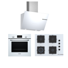 Bosch Ankastre Set (HBF512BW1T - POP7C2P30 - DWK66PJ20T)