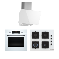 Bosch Ankastre Set (HBF534EW3T - POP6C2P30 - DWK63PJ20T)