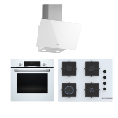 Bosch Ankastre Set (HBF534EW3T - POP7C2P30 - DWK63PJ20T)