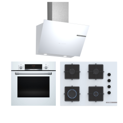 Bosch Ankastre Set (HBF534EW3T - POP7C2P30 - DWK66PJ20T)