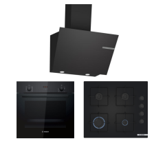 Bosch Ankastre Set (HBF512BB1T - POP6C6P30 - DWK66PJ60T)