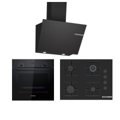 Bosch Ankastre Set (HBF512BB1T - POP7C6P30 - DWK66PJ60T)
