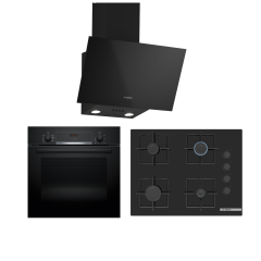 Bosch Ankastre Set (HBF534EB3T - POP7C6P30 - DWK63PJ60T)