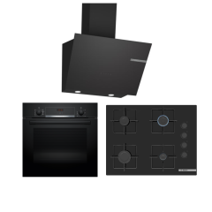 Bosch Ankastre Set (HBF534EB3T - POP7C6P30 - DWK66PJ60T)