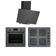 Bosch Ankastre Set (HBF512BH1T - POP6C9P30 - DWK64PJ70T)