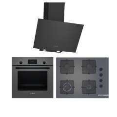 Bosch Ankastre Set (HBF512BH1T - POP7C9P30 - DWK64PJ60T)