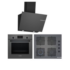 Bosch Ankastre Set (HBF512BH1T - POP6C9P30 - DWK66PJ70T)