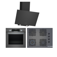Bosch Ankastre Set (HBF534EH3T - POP7C9P30 - DWK64PJ60T)