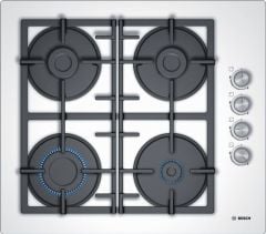 Bosch POP6C2O90O Döküm Izgaralı Beyaz Cam Ankastre Ocak