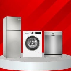 Bosch Çeyiz Paketi (KDN55NLE0N - WGA25202TR - SMS26DI00T)