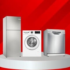 Bosch Çeyiz Paketi (KDN55NLE0N - WGA242X3TR - SMS4IKI62T)