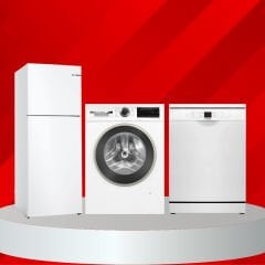 Bosch Çeyiz Paketi (KDN55NWE0N - WGA25202TR - SMS26DW00T)