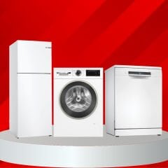 Bosch Çeyiz Paketi (KDN55NWE0N - WGA25202TR - SMS4IKW62T)