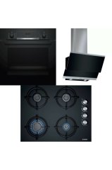 Bosch Siyah Ankastre Set HBF514BB1T , POP6C6O10O, DWK065G60T