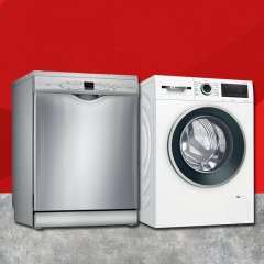 Bosch Gri - Beyaz İkili Paket (SMS44DI01T - WGA142X1TR)