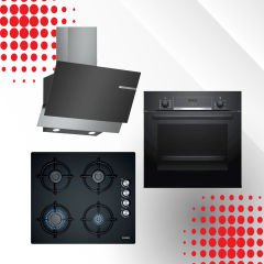 Bosch Siyah Ankastre Set HBF514BB1T - POP6C6O10O - DWK65AD60R