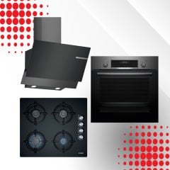 Bosch Siyah Inox Ankastre Set HBF537EG0T - POP6C6O10O - DWK65AD30R
