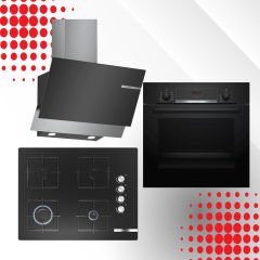 Bosch HBF514BB1T - POP7C6O12O - DWK65AD60R Ankastre Set