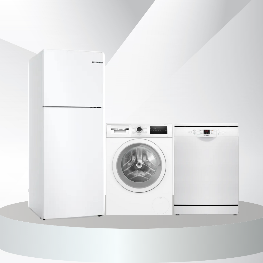 Bosch Çeyiz Paketi (KDN55NWE0N - WAN24200TR - SMS26DW00T)