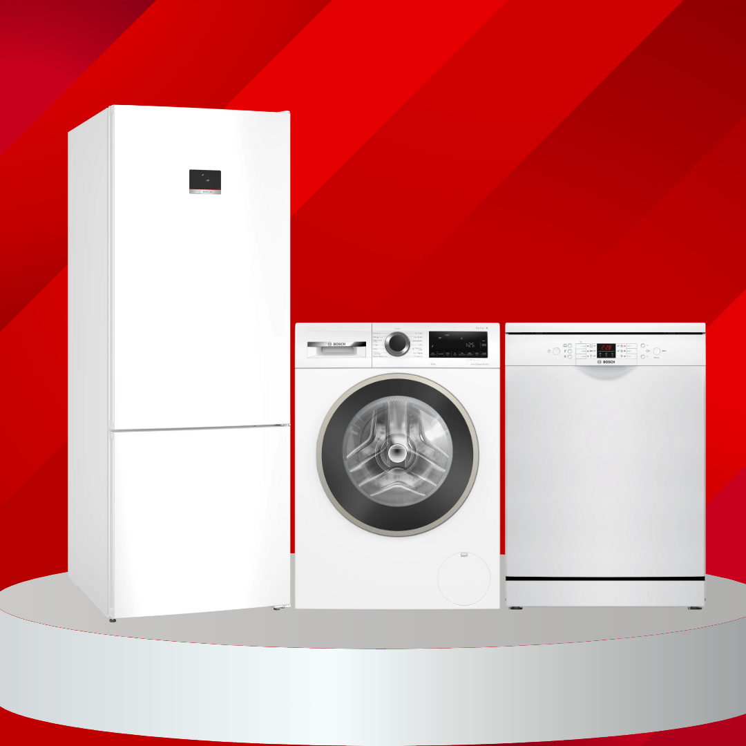 Bosch Düğün Paketi (KGN55CWE0N - WGA252Z0TR - SMS26DW00T)